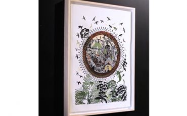Tirage d’une œuvre de l’artiste René Derouin