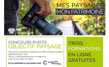 MRC d’Antoine-Labelle organise un concours et des formations dans le cadre des Journées de la culture